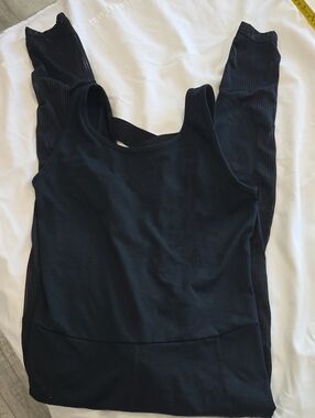 Zumba Fitness Black Jumpsuit with Mesh Panels